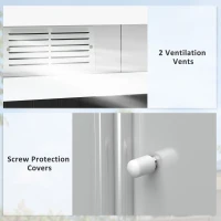 Outsunny 4ft x 9ft Steel Garden Tool Shed(m-7)