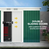 Outsunny 4ft x 9ft Steel Garden Tool Shed(m-5)