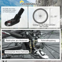 PawHut Hundeanhänger bis 20kg Netzfenster aufrollbare Abdeckung Universalkupplung Stahlrahmen gelb 140 x 71 x 83 cm(m-6)