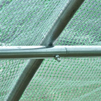Outsunny Tuinkas Tomatenkas Broeikas Folietunnel Kweekkas met Venster Groen 595 x 300 x 200 cm(m-9)