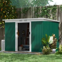 Outsunny 4ft x 9ft Steel Garden Tool Shed(m-9)