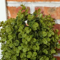 HOMCOM Pianta Finta di Eucalipto a Spirale con Vaso Incluso per Interno ed Esterno, Altezza 90 cm, Verde(m-9)