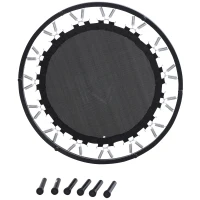 HOMCOM Trampolino Tappetino Elastico Fitness Giardino Φ91 x 22.5cm(m-6)