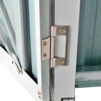 Outsunny 5' x 3' Metal Storage Shed, Garden Tool House with Double Doors for Backyard, Patio(m-12)