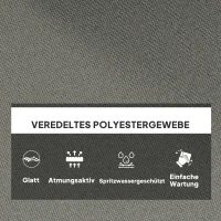 Outsunny Zitkussen, Buitenzitkussen voor Hangstoel en Schommelstoel, Outdoor Kussen, Grijs(m-6)