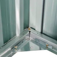 Outsunny 5' x 3' Metal Storage Shed, Garden Tool House with Double Doors for Backyard, Patio(m-11)