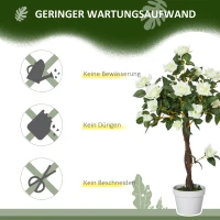 Outsunny Kunstboom, Kunstplant in Cementpot, Kunstplant(m-6)