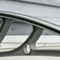 Outsunny Deuroverkapping, Overkapping voor Ingangen en Ramen, 100L x 75B x 23H cm, Zilver(m-8)