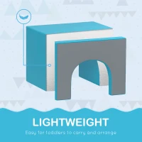 HOMCOM 7PCS Baby Motor Skills Module Baby Motor Skills Course in EPE Foam for Preschoolers, Multicolor(m-7)