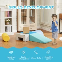 AIYAPLAY  Foam Building Blocks - Educational Games - Motor Skills Module - Certified EN71-1-2-3 Standards - PU 20D Foam(m-6)