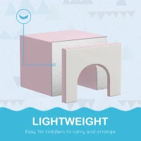 HOMCOM 7PCS Baby Motor Skills Module Baby Motor Skills Course Foam EPE for preschool-age children, multicolor(m-7)