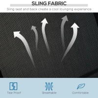 Outsunny 3-zits schommelzitje 171cm x 108cm x 154cm(m-6)