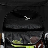 PawHut PawH 3-in-1 Pet Stroller, Folding 4 Wheel Dog Pram with Detachable Carrier for Mini Dogs, Cats, Black(m-9)