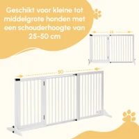 PawHut veiligheidshek 113-166cm x 36cm x 71cm(m-4)