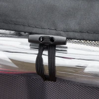 HOMCOM Child Bike Trailer 2 In 1 Baby Stroller 2-Seater Transport Carrier with Brake, 5 Point Harness, Storage Bag, Reflector, Flag, Red(m-10)