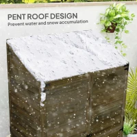 Outsunny 103.5 x 59 cm Wooden Garden Shed - Brown(m-6)