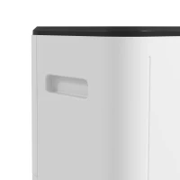 HOMCOM Deshumidificador Eléctrico Depósito de Agua 6 Litro 20L/día con 3 Modos 2 Velocidades Temporizador 33,5x26x53 cm Blanco(m-9)
