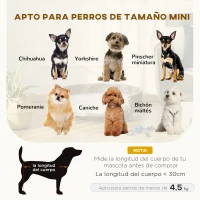 PawHut Sofá para Perros de Ratán Sintético Redonda con Cojín Impermeable y Lavable para Interior y Exterior Ø60x20 cm Gris(m-4)