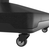 Outsunny Sonnenschirmständer bis  21kg befüllbar Schirmständer mit Rollen, Quadratisch Schirmhalter für Sonnenschirm 24-38mm(m-9)