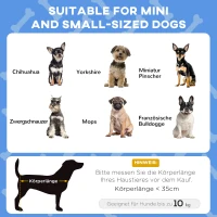 PawHut Hundebett mit Dach, Outdoor, tragbar, wasserabweisend, bis 30 kg, 61 x 46 x 63 cm, Dunkelblau(m-4)