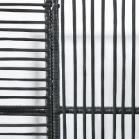 Outsunny Blumenkasten mit Spalier, wetterfest, Polyrattan, 103 x 103 x 29 cm, Schwarz(m-8)