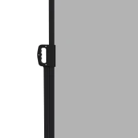 Outsunny Store latéral Brise-Vue paravent rétractable dim. 4L x 1,80H m alu. Polyester Anti-UV Haute densité 180 g/m² Gris(m-8)