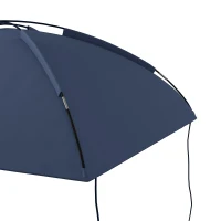 Outsunny Toldo para Coche con Altura Ajustable y Bolsa de Transporte Impermeable Anti-UV 290x278x230-260 cm Azul Oscuro(m-8)