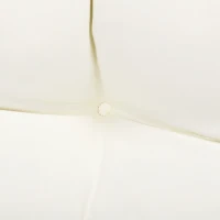 Outsunny Cojín para Banco de 2 Plazas para Interior y Exterior con 8 Puntadas para Sillas Sofás 110x48x8 cm Crema(m-8)