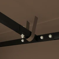 Outsunny Copertura per Gazebo da Giardino 3x3 m in Tessuto Oxford 600D con Fori di Drenaggio, Marrone(m-9)