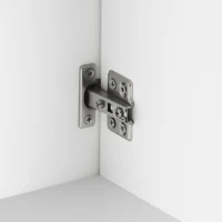 kleankin Mueble para Debajo del Lavabo Moderno Armario Bajo con 2 Puertas y Patas de Acero 60x30x65 cm Blanco y Dorado(m-9)