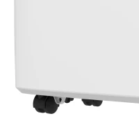 HOMCOM Deshumidificador Eléctrico 12L/Días Silencioso con 4 Modos 2 Velocidades 29x18x49 cm Blanco(m-9)