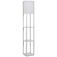 HOMCOM vloerlamp staande lamp met 3 planken(m-1)