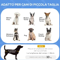 PawHut Brandina per Cani Piccoli Pieghevole per Interno ed Esterno, Metallo e Tessuto Oxford, 71x58x20 cm, Grigio(m-4)