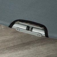 PawHut Lettino per Cani Pieghevole in Acciaio e Tessuto Oxford per Interni ed Esterni, 59x46x15 cm, Grigia(m-9)