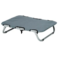 PawHut Lettino per Cani Pieghevole in Acciaio e Tessuto Oxford per Interni ed Esterni, 59x46x15 cm, Grigia(m-10)
