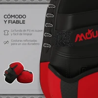 SPORTNOW Manopla de Boxeo Paos Muay Thai MMA Curvadas para Entrenamiento Karate Taekwondo Kickboxing Training Rojo(m-6)
