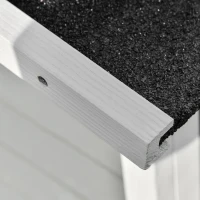 Outsunny Caseta de Jardín de Madera 139x75x160 cm Armario de Jardín Cobertizo para Almacenaje de Herramientas con Estantería Movible Puertas con Cerrojo Techo Asfáltico Gris(m-8)