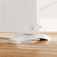 HOMCOM Riscaldatore a Convezione 2000W a Temperatura Regolabile con Telecomando e Timer, 87x21.5x44.5 cm, Bianco(m-9)