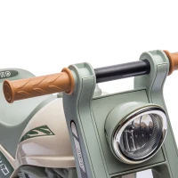 AIYAPLAY Rutschauto, Motorrad-Design, Musik und Seifenblasen, für 2-5 Jahre, Cremeweiß(m-9)