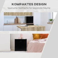 HOMCOM Mini-Gefrierschrank 35 L Gefrierbox elektrisch freistehend 45 W Mini Gefriertruhe Minikühlschrank 41dB -14 bis -24℃ 5-stufige Temperaturregelung 47 x 44,2 x 48,8 cm Schwarz(m-5)