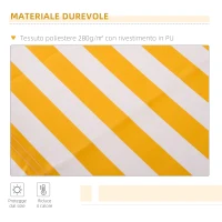 Outsunny Store banne manuel rétractable 295 x 245 cm store exterieur terrasse avec manivelle, angle réglable 45°-85°, aluminium et polyester 280 g/m², auvent de terrasse, balcon, cour, orange(m-7)
