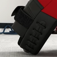 SPORTNOW Manopla de Boxeo Paos Muay Thai MMA Curvadas para Entrenamiento Karate Taekwondo Kickboxing Training Rojo(m-9)