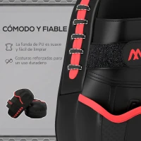 SPORTNOW Manopla de Boxeo Paos Muay Thai MMA Curvadas para Entrenamiento Karate Taekwondo Kickboxing Training Negro(m-6)