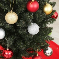 HOMCOM Sapin de Noël artificiel, arbre de Noël, base en acier, 390 branches épines, décoration de Noël, Ø 55 x 195H cm, vert(m-9)