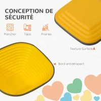 AIYAPLAY 11 pièces pierres d'équilibre pour enfants parcours de motricité empilables et antidérapantes multicolore(m-6)