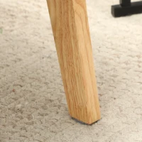 HOMCOM Loungesessel Einzelsessel modernes Design des mittleren Jahrhunderts Samt Cord 59 x 67 x 79,5 cm blau(m-5)