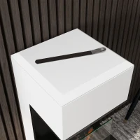 HOMCOM Cheminée au bioéthanol sur pieds avec brûleur 1,2L, environ 3H de durée de combustion couverture 20 à 25 m² en acier(m-8)
