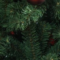 HOMCOM Sapin de Noël artificiel 210 arbre de Noël avec support en métal pliable, 1674 branches, décoration de Noël réaliste(m-9)