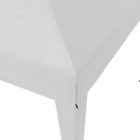 Outsunny Tonnelle de Jardin Pliable,  résistant aux intempéries, 5,9 m x 2,95 m x 2, m, Blanc(m-5)