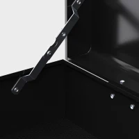 HOMCOM Boîte à outils, verrouillable, 3 tiroirs, caisson en acier, 60x26x34cm, Noir(m-5)